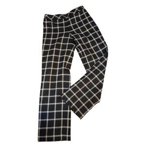 PENDLETON Virgin Wool Black Plaid Trousers 4P - like new